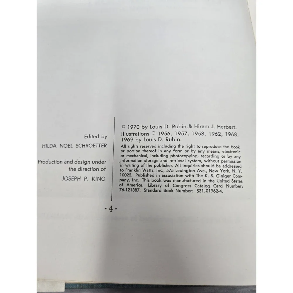 Vintage FORECASTING THE WEATHER, By Louis D Rubin -‎ Hardcover With  1970 RARE